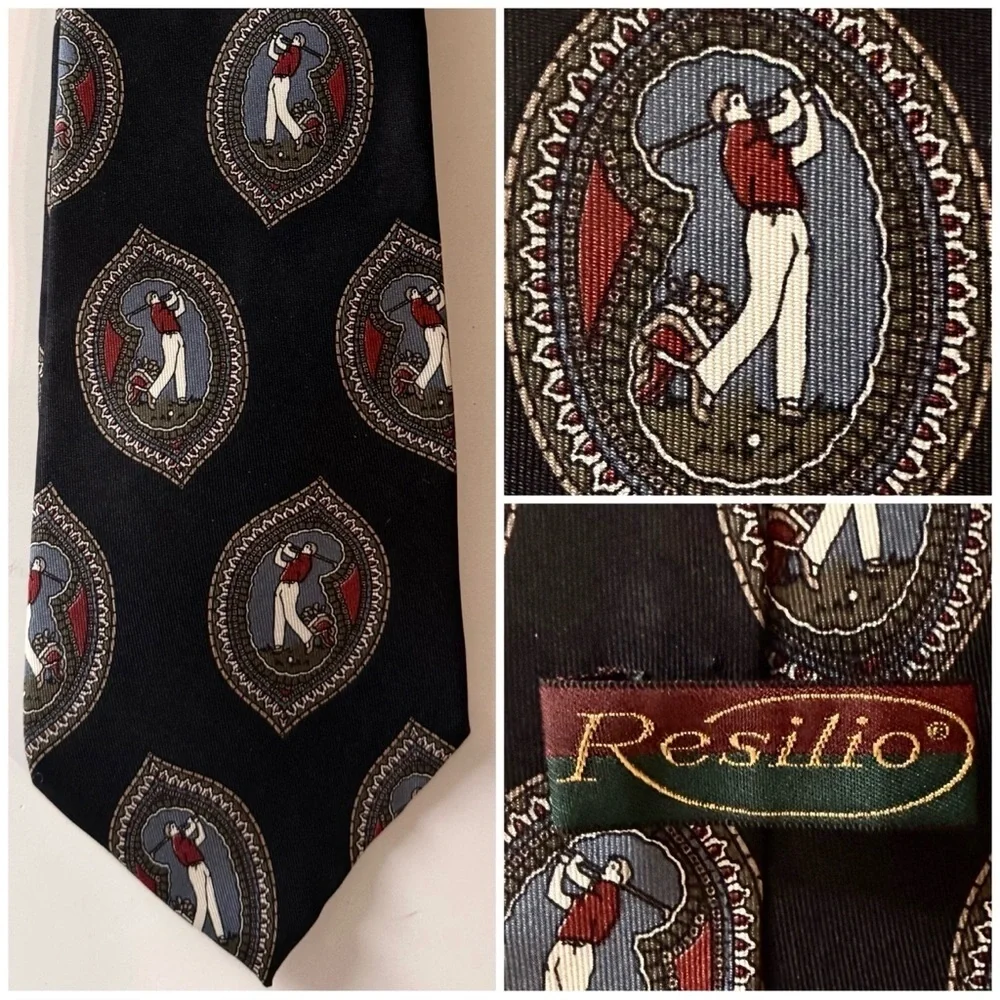 Vintage golfer tie